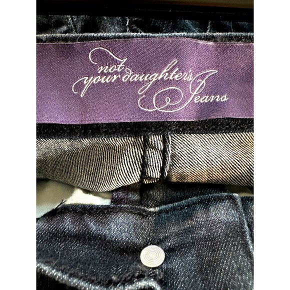 NYDJ Not Your Daughters Size 10 High Rise Jeans Straight Leg Cuff Hem - Picture 4 of 8